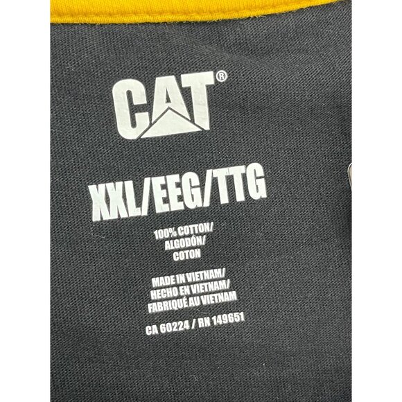 Caterpillar NWT Mens Black Short Sleeve Crew Neck Pocket T-Shirt, XXL, New - Picture 10 of 11
